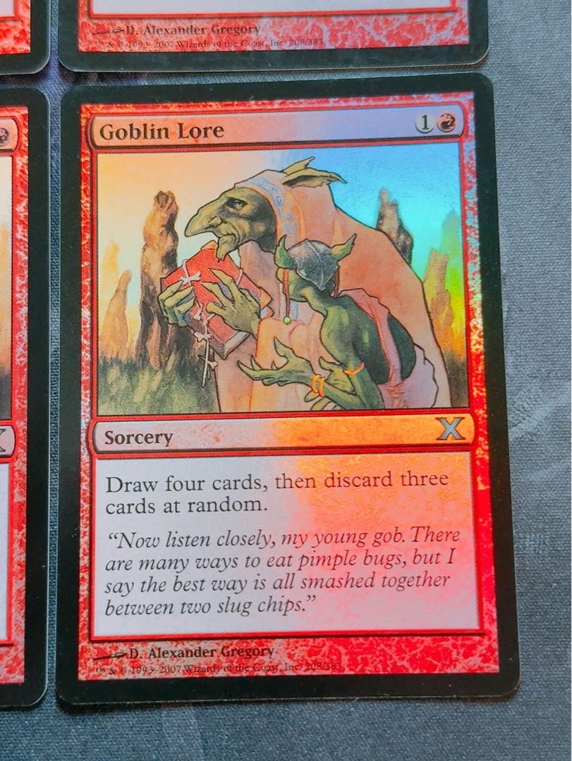 【foil】ゴブリンの知識　英語　4枚セット