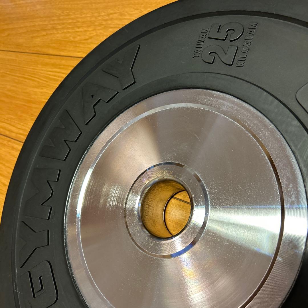 ②GYMWAY ジムウェイ 25㎏ 薄型プレート(①と個別に購入して下さい)