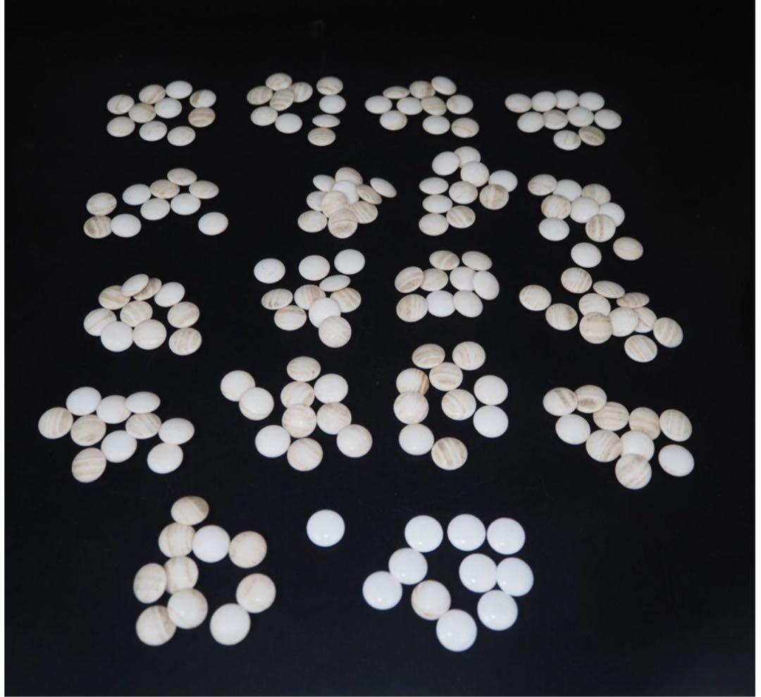 送料無料 日向特製　蛤碁石31号・碁笥セット　旧家蔵出