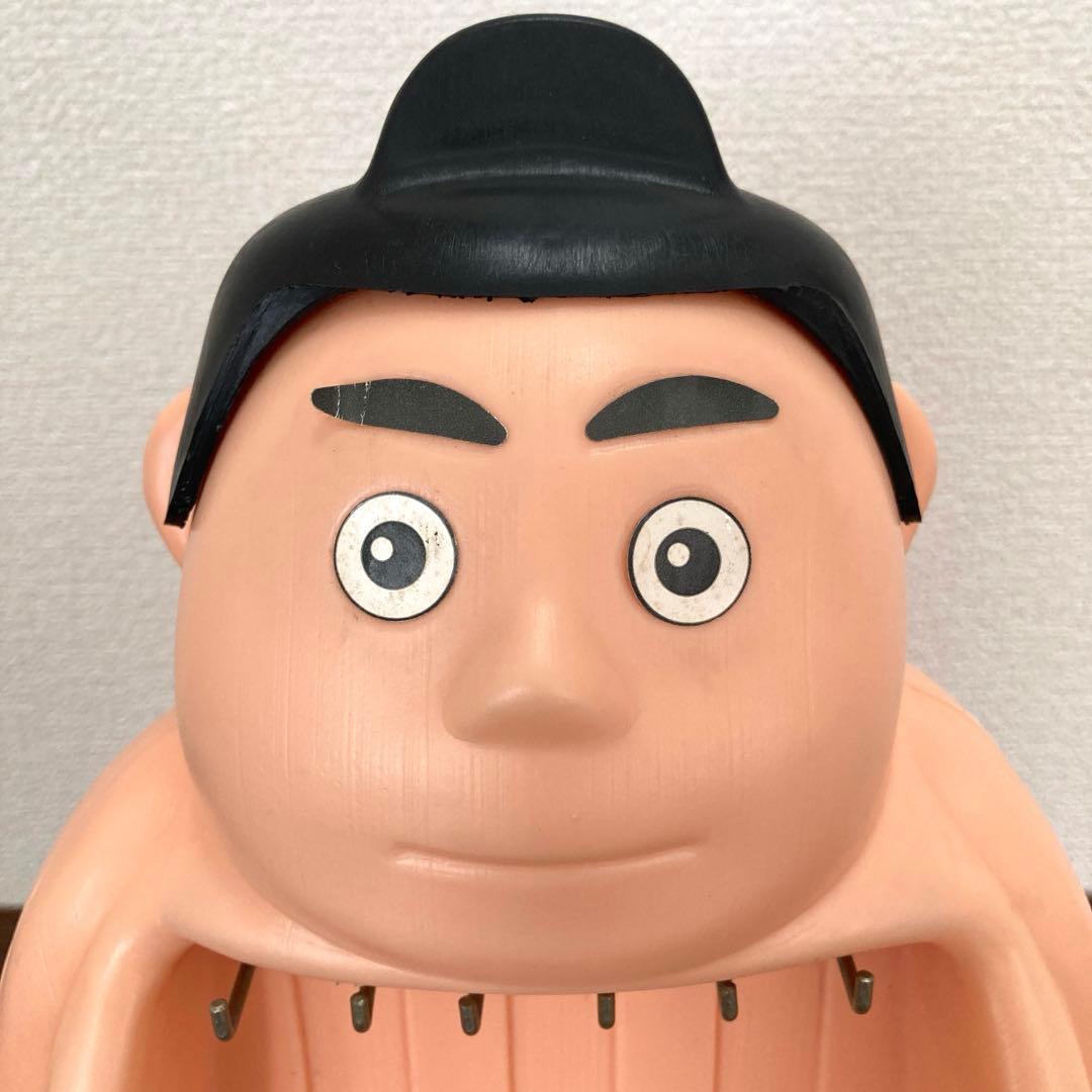 昭和レトロ お相撲さん 貯金箱 ホルダー ソフビ