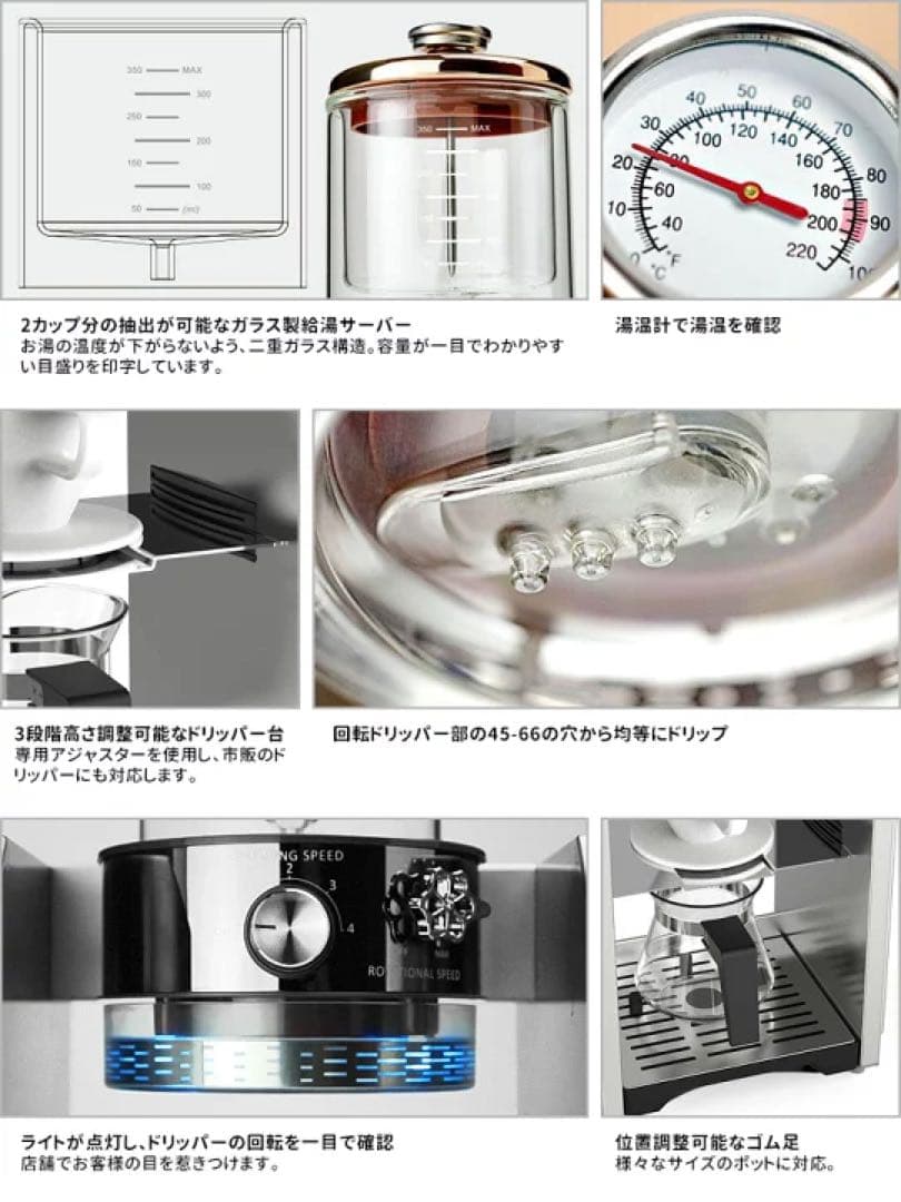 【値下げ】ユニーク オーシャンリッチ プロ 業務用自動ドリップコーヒーメーカー