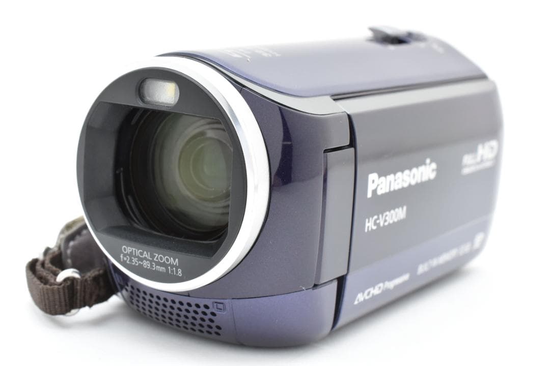 【極美品】Panasonic ビデオカメラ HC-V300M ブルー　ほぼ新品☆