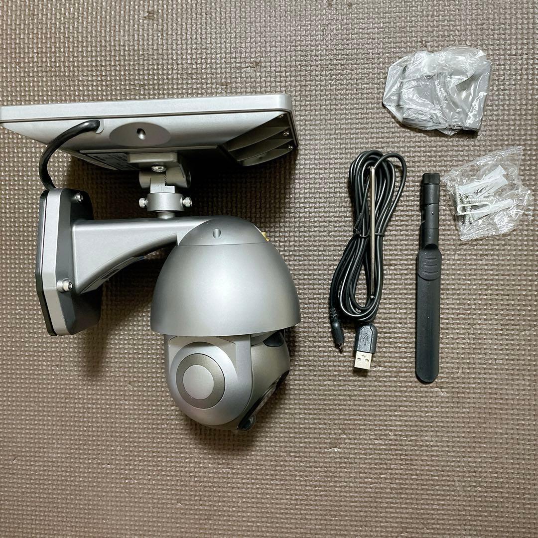 300万高画像 防犯カメラ 屋外 ソーラー ワイヤレス無線 電源工事不要