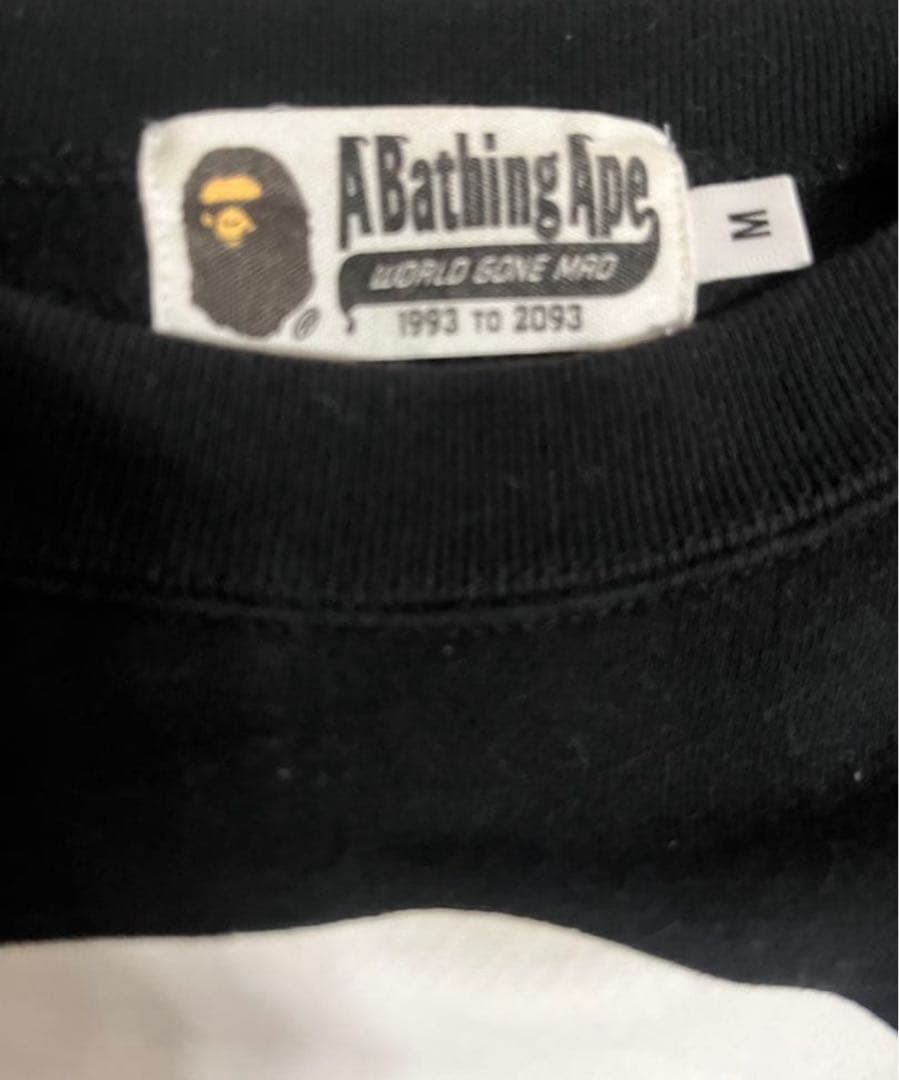 A BATHING APE ビッグフェイストレーナー ブラック