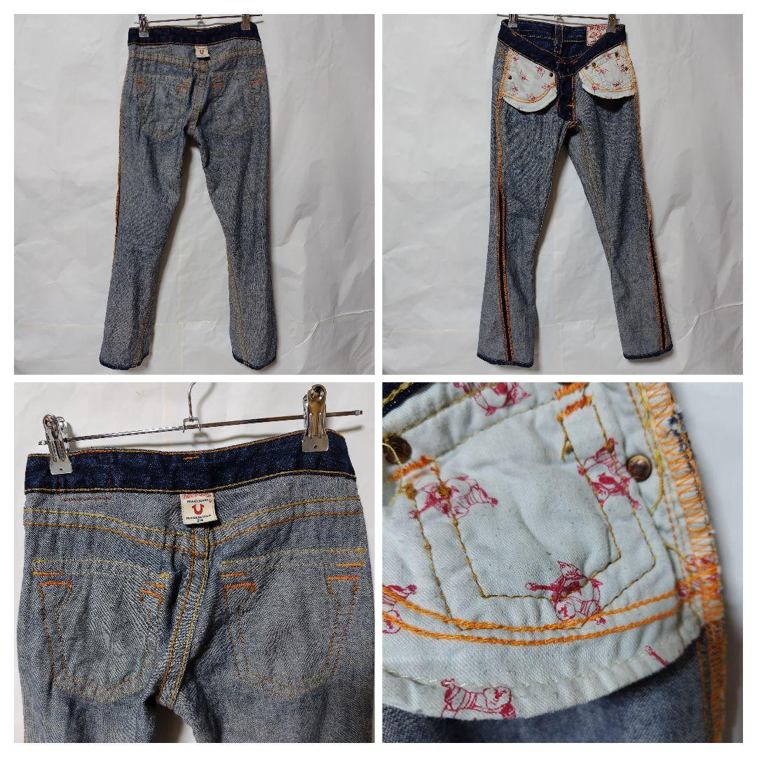 00s TRUE RELIGION レインボー USA製 フレア ジーンズ 24