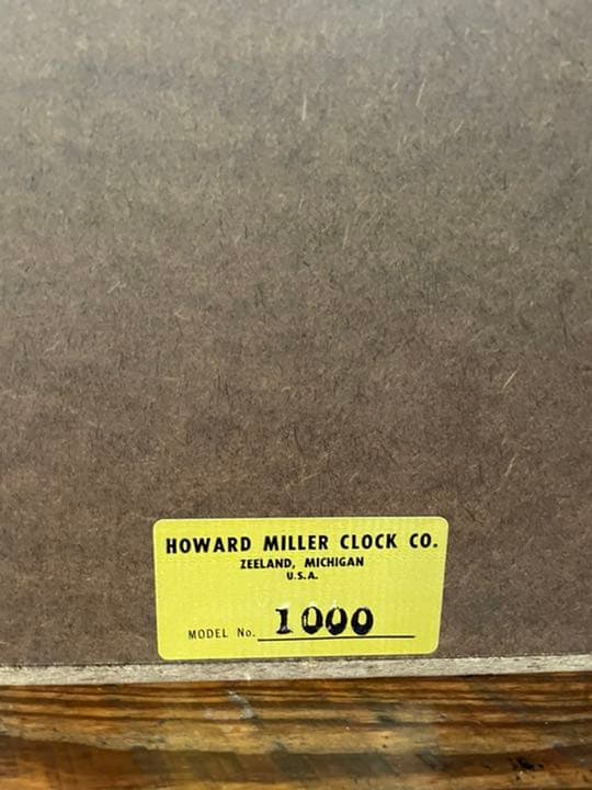 vintage Howard Miller World time clock時計