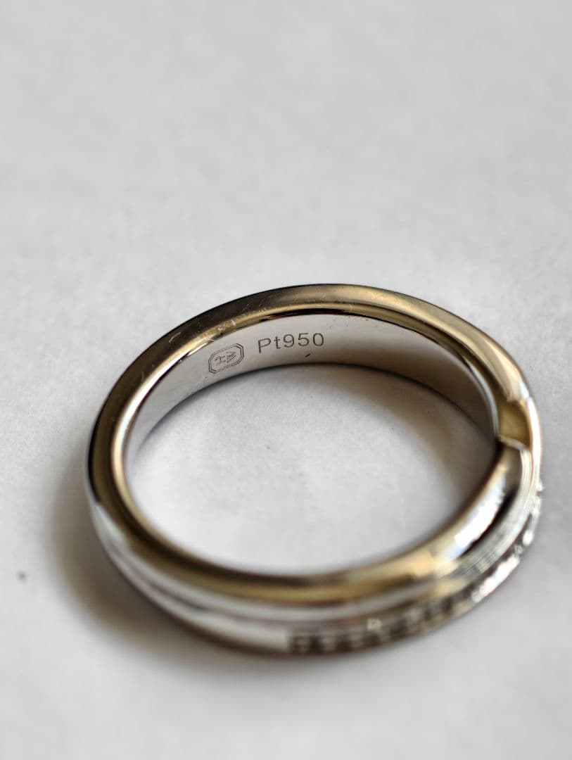 ハリーウィンストン ワンロウパヴェ バンド ダイヤ リング Pt950 JP６号