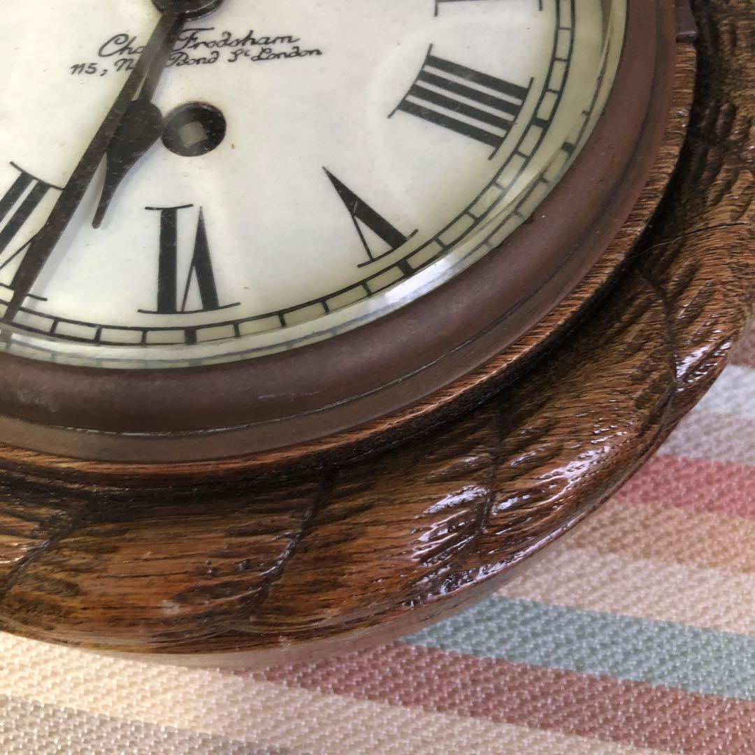 1900年頃　Chas Frodsham 住所入り　船舶時計　動作品　状態良好