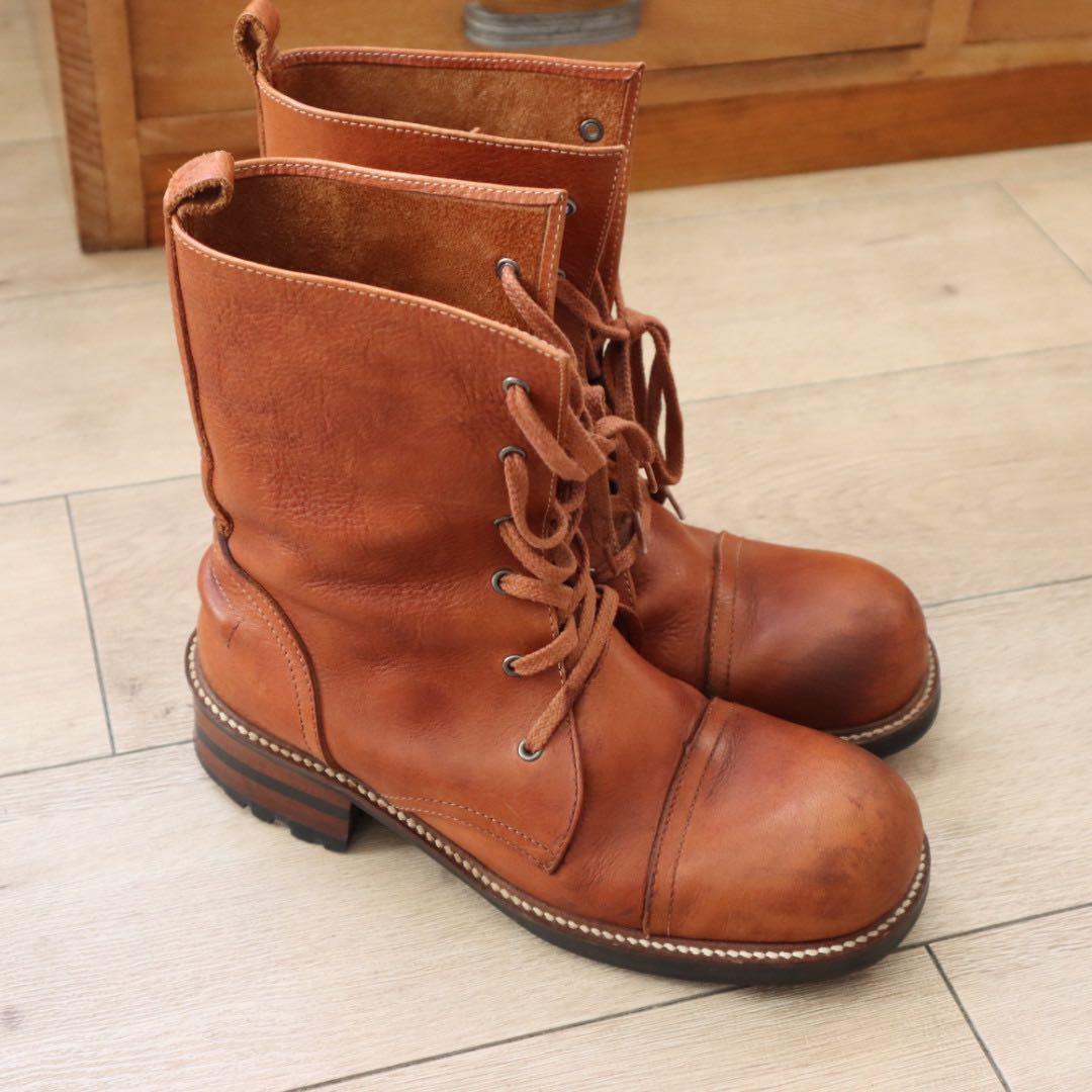 【HYSTERIC GLAMOUR】本革ブーツFINE（茶色）