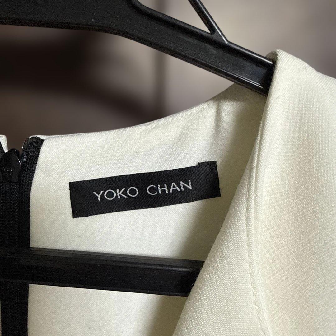 YOKO CHAN ホワイト 半袖 ワンピース 滝川クリステルさん着用