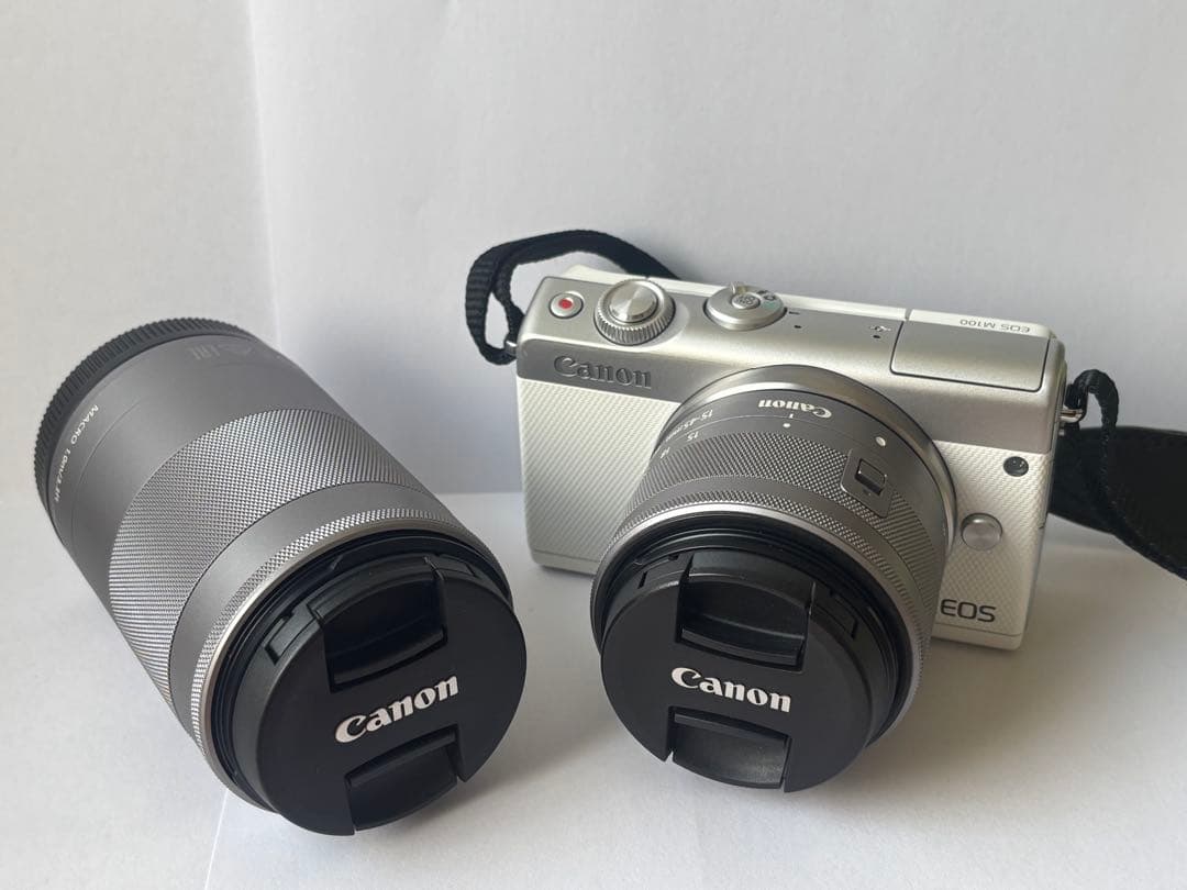 Canon EOS M100 ミラーレス一眼レフカメラ 中古 ダブルズームキット