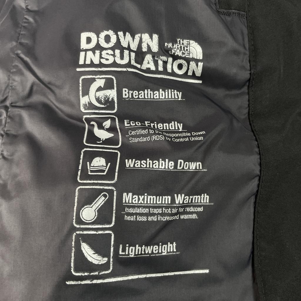 【美品】ノースフェイス　ウィンドストッパー　ロングダウン　ブラック　レディースS