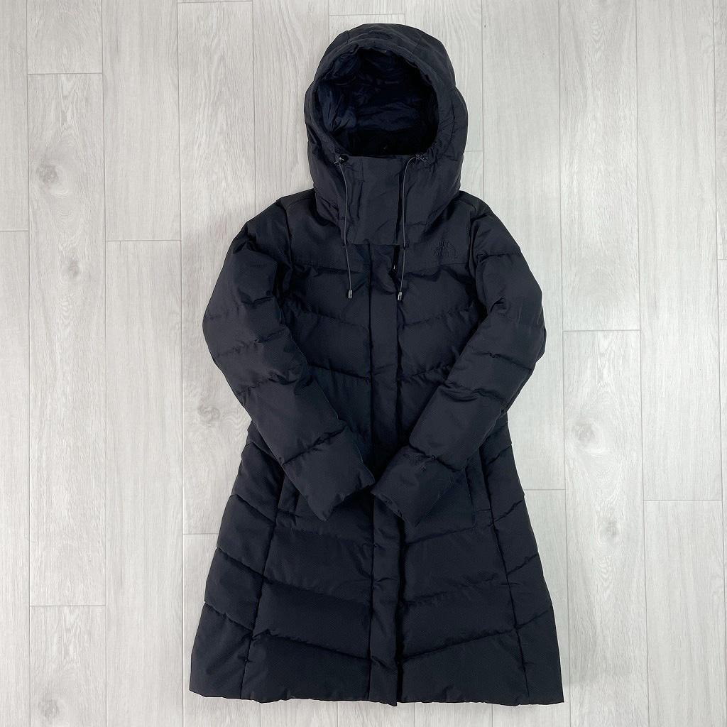 【美品】ノースフェイス　ウィンドストッパー　ロングダウン　ブラック　レディースS