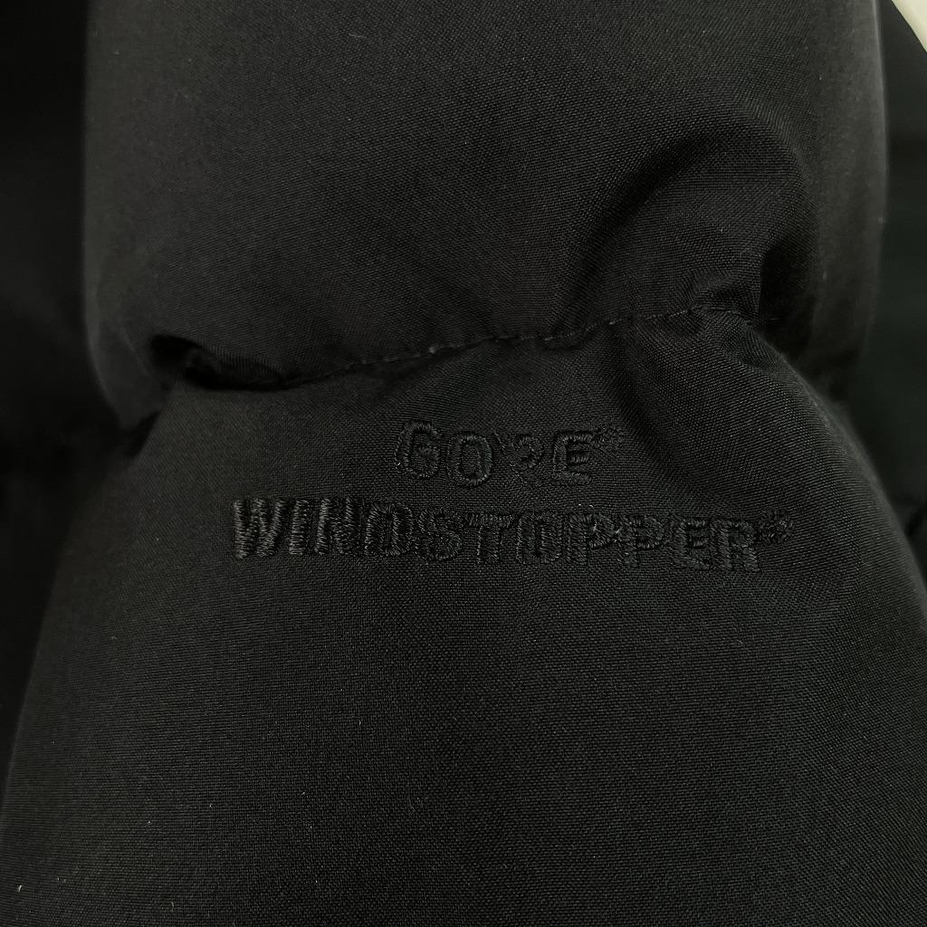 【美品】ノースフェイス　ウィンドストッパー　ロングダウン　ブラック　レディースS