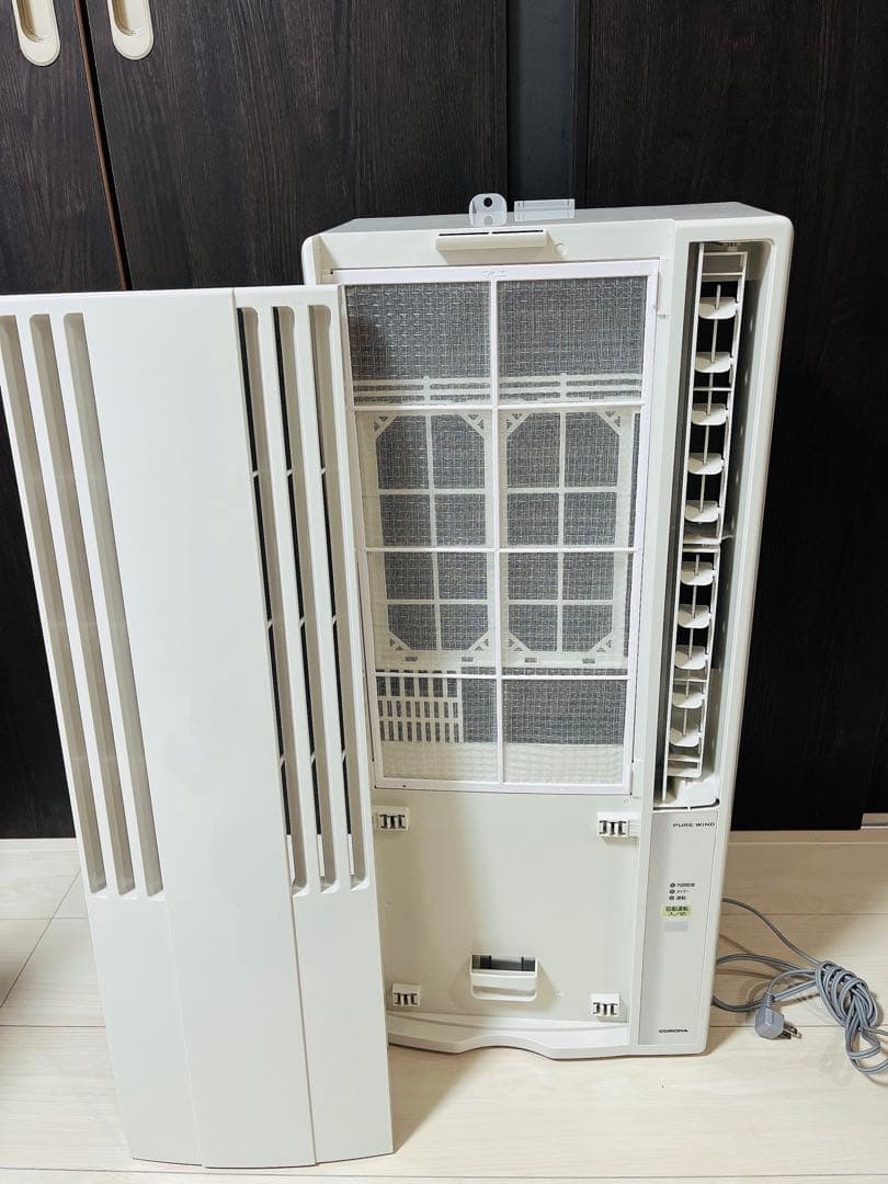 [極美品✨高年式]CORONA 窓用エアコン(21年製)冷暖房機能付き