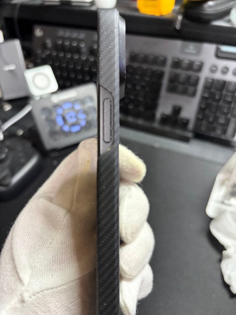 iPhone 15 Plus ブラック 256GB 本体 PITAKAケース付き