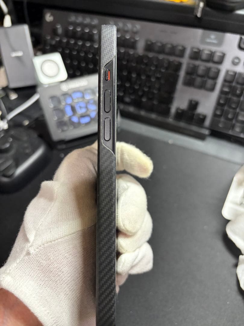 iPhone 15 Plus ブラック 256GB 本体 PITAKAケース付き