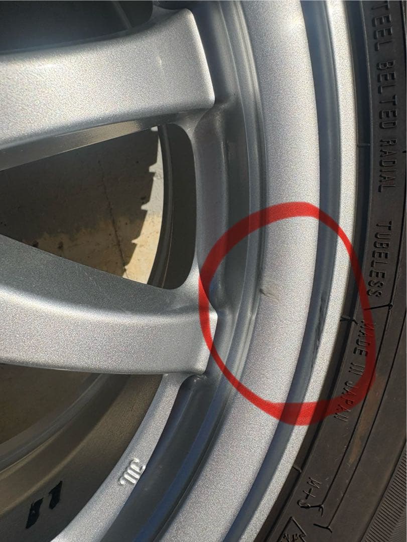 プリウスアルファ純正アルミ、スタッドレス　1本