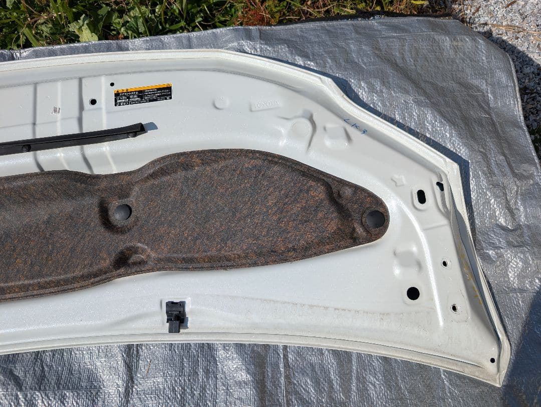 まめ　ヴェルファイア20系後期ボンネットフード/純正 白070 ホワイト