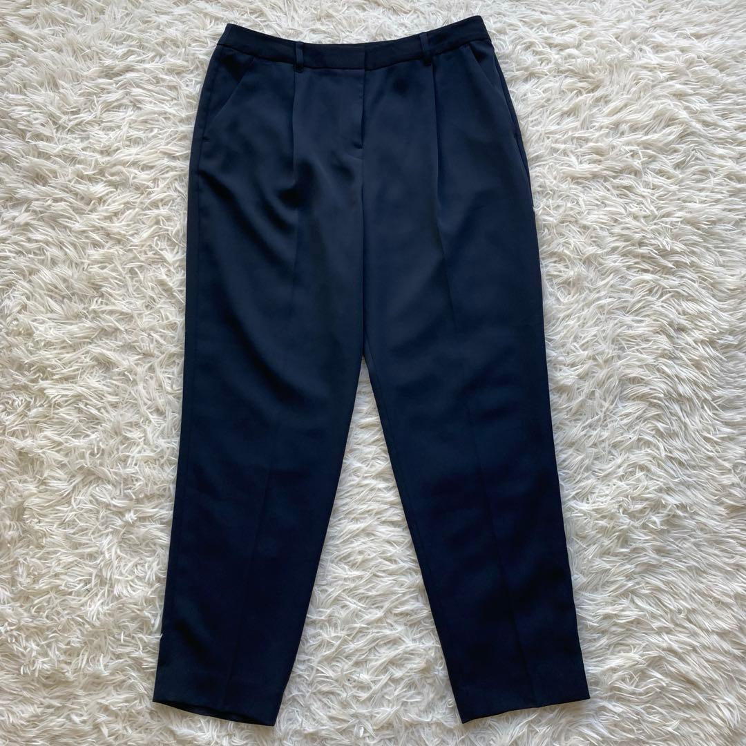 【美品】 PLST ノーカラージャケット パンツスーツ セットアップ Lサイズ