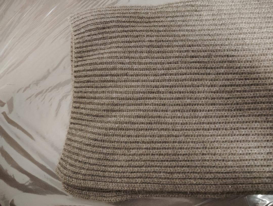 ふ*ん様 LOEWE カシミヤ リブ編みマフラー ダークベージュ