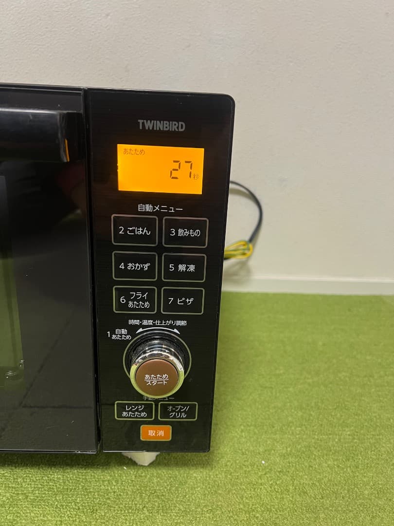 TWINBIRD オーブンレンジ 2019年製 電子レンジMW-FS18B