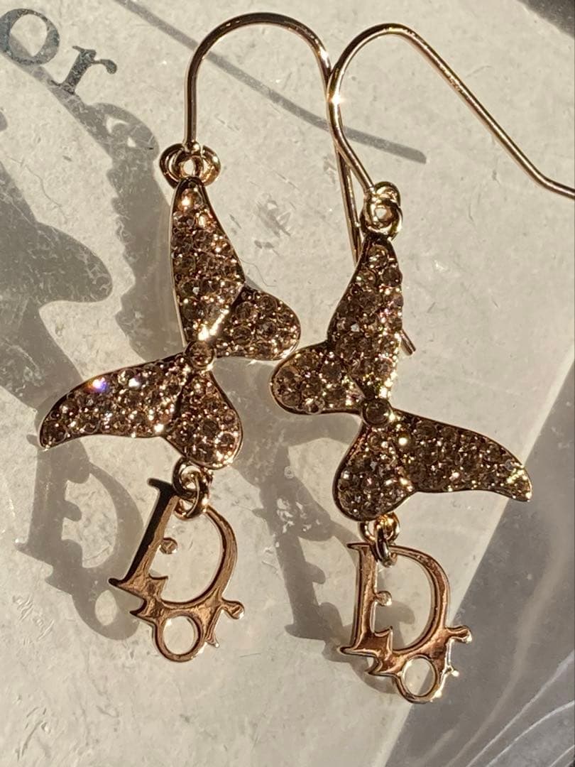 Dior クリスチャンディオールゴールド ピアス