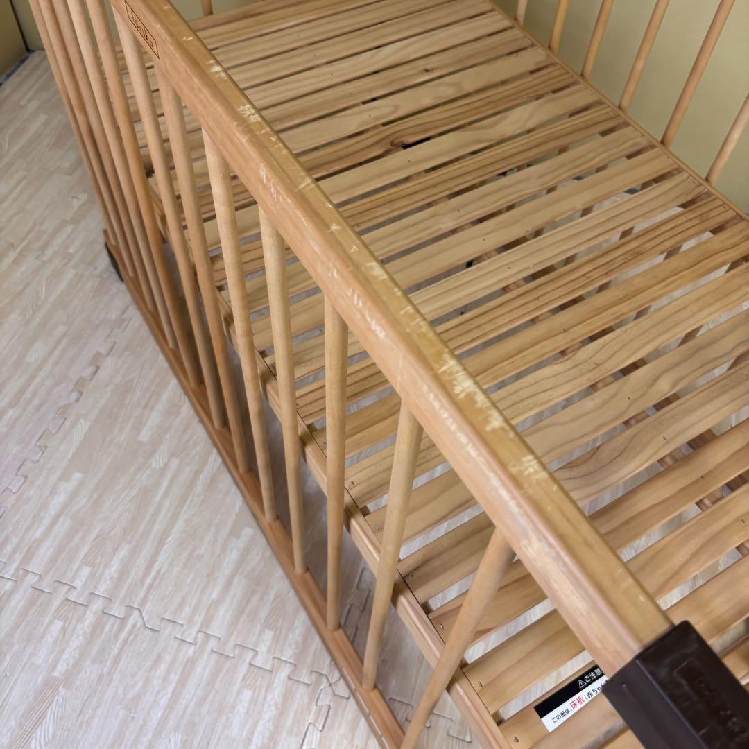 ☆除菌清掃済☆　ファルスカ　ベッドサイドベッド　ナチュラル