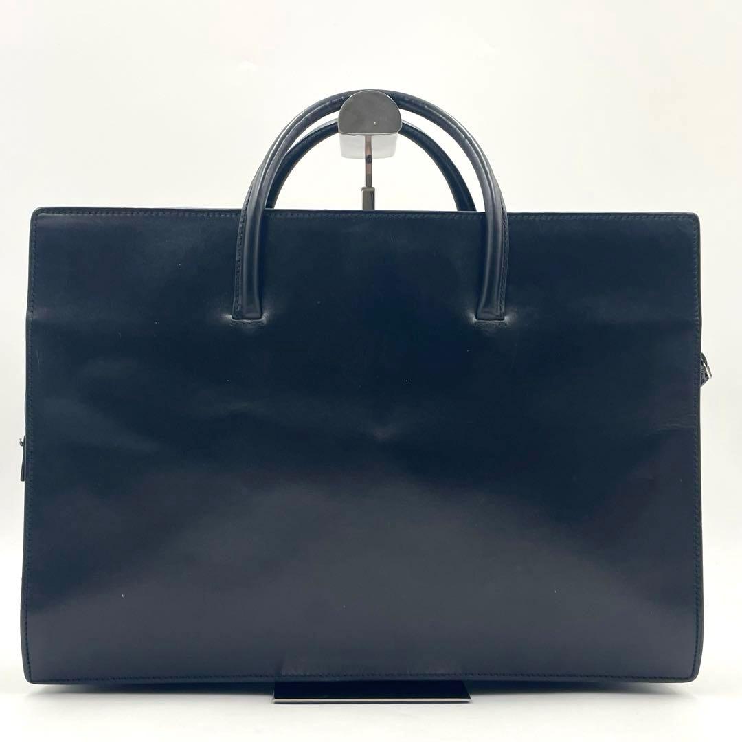 【美品】GUCCI グッチ オールレザー ブリーフケース A4可 ビジネス 黒