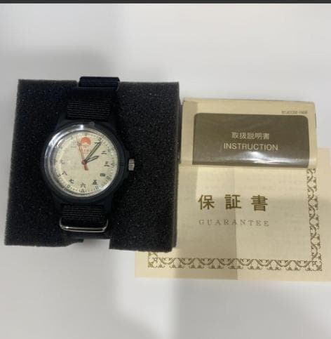 beamsビームス ブラック ナイロンストラップ 和テイスト時計 新品