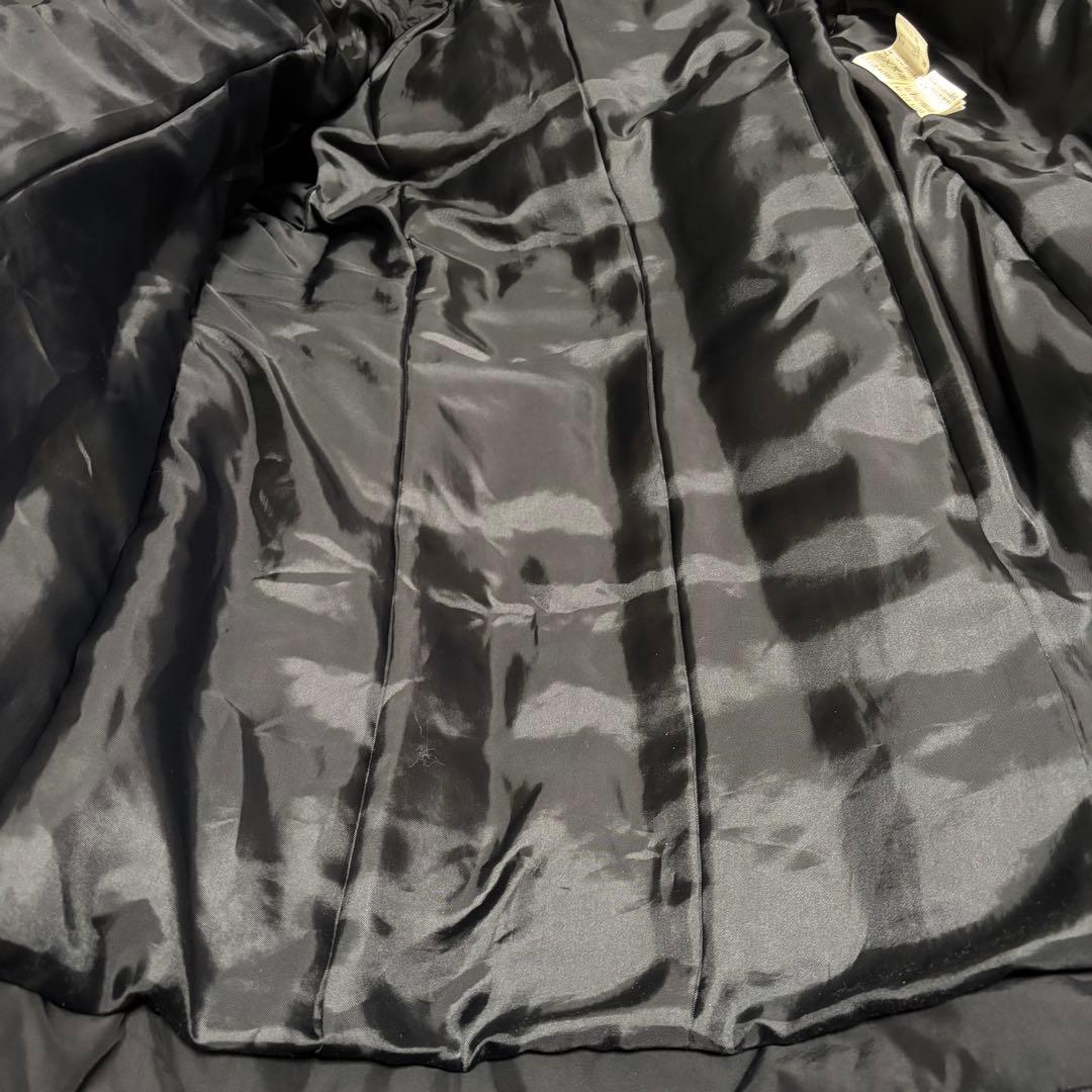 SANYO（サンヨー／三陽商会）　ダウンコート ロング ファー付 ブラック 38