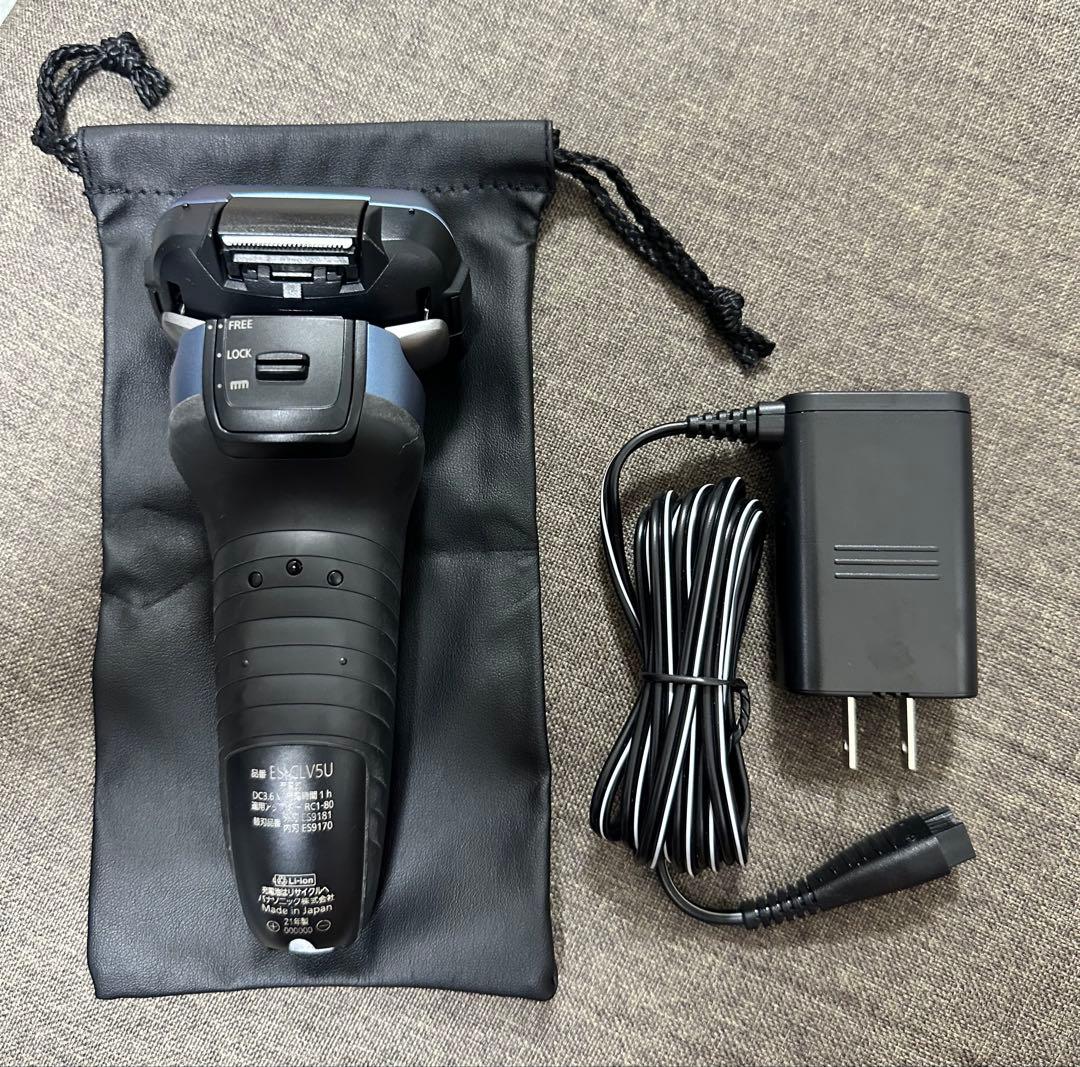 パナソニック ラムダッシュ リニア シェーバー 5枚刃 青 ES-CLV5U-A