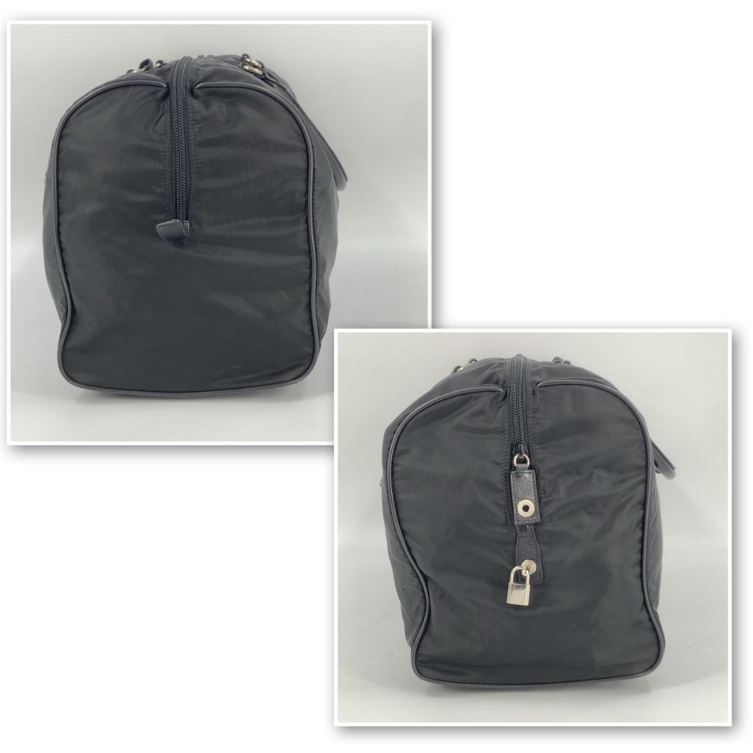 プラダ V20 ボストンバッグ ユニセックス 三角ロゴ 大容量 白タグ