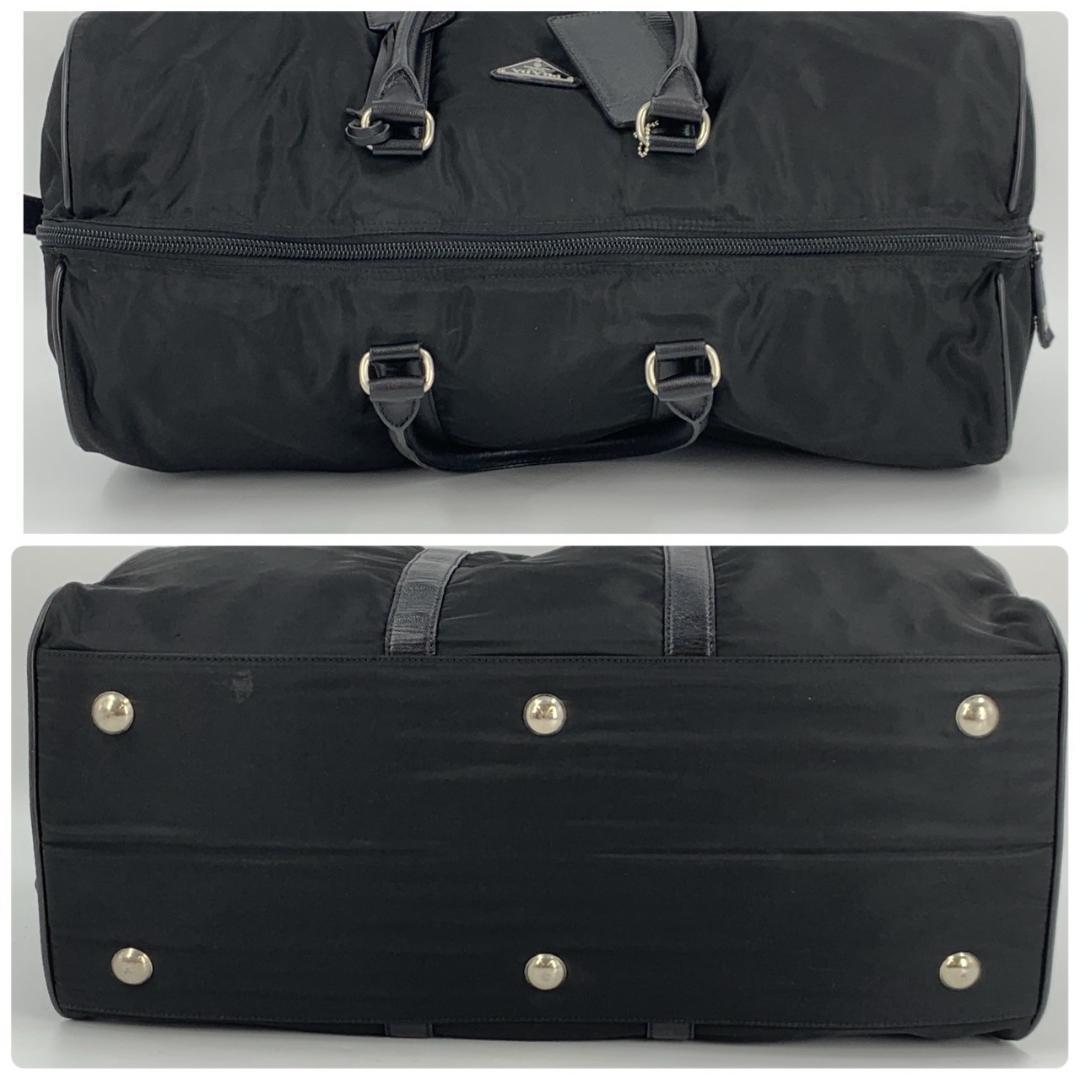 プラダ V20 ボストンバッグ ユニセックス 三角ロゴ 大容量 白タグ