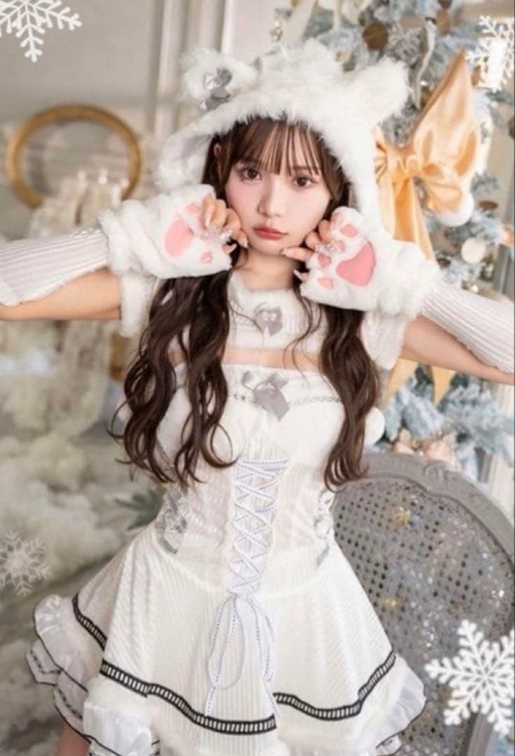 リブ&ベアサンタ ホワイト【Malymoon/マリームーン】