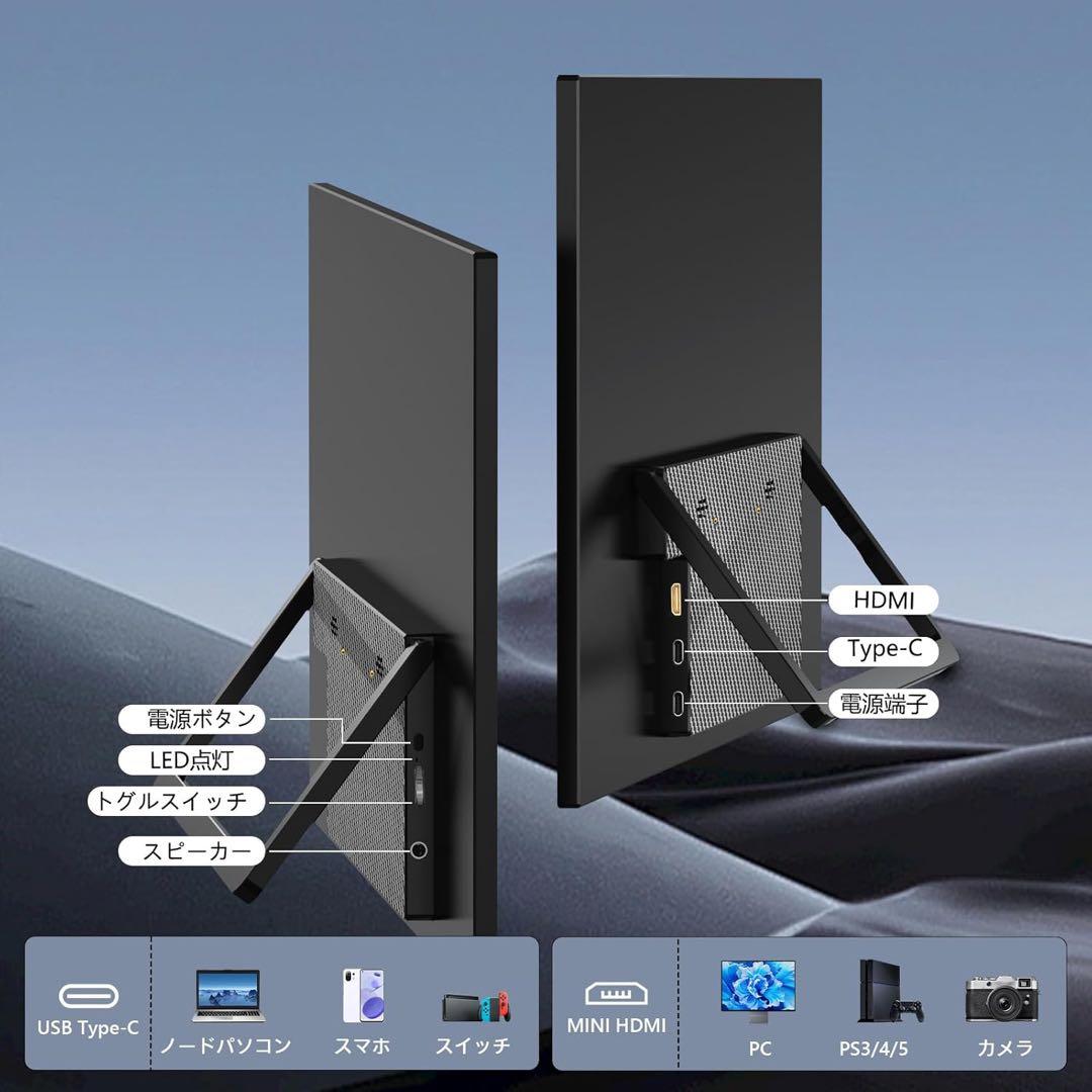 18.5インチ モバイルモニター FHD IPS 大画面 120Hz