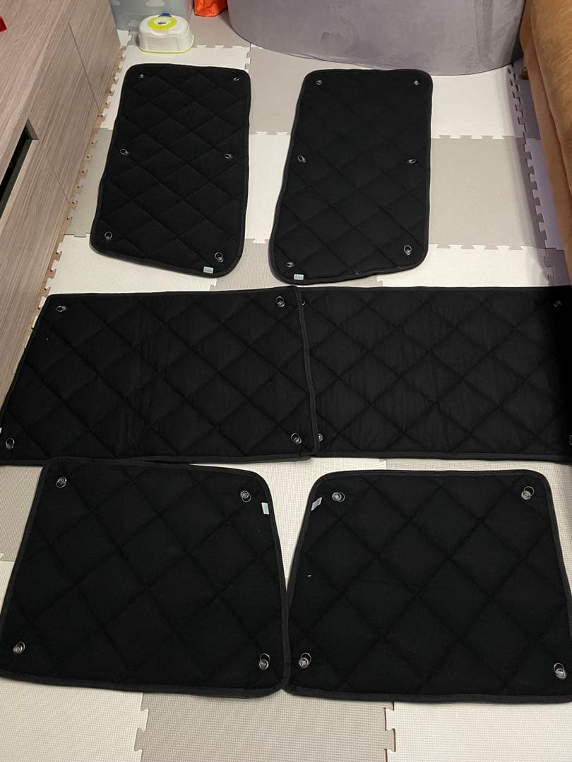 ランクル60 サンシェード　一台分　ブラッキー／ブラック　観音開き