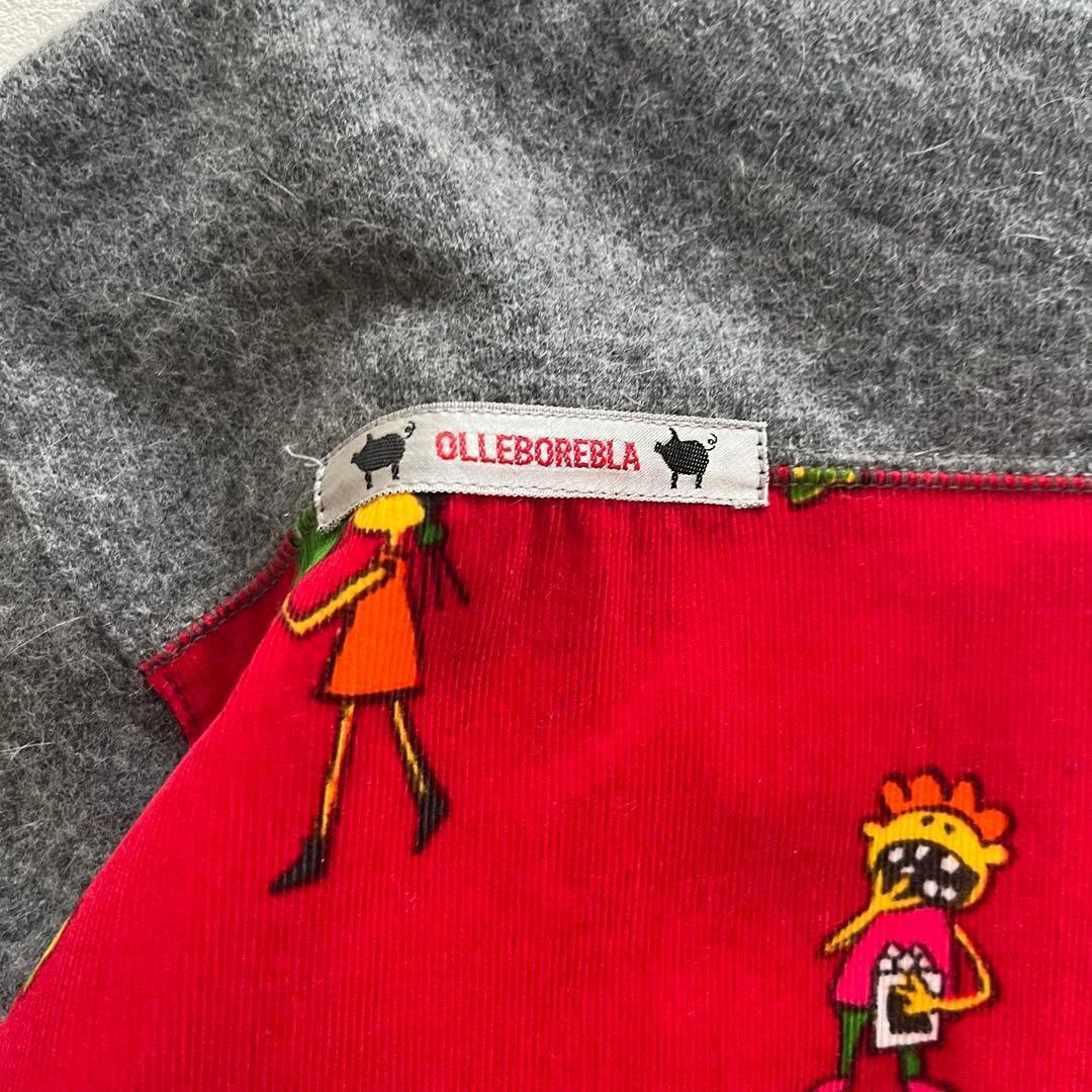 美品＊アルベロベロ　カラフル刺繍×切替デザイン　遊び心あふれるニット　アンゴラ混