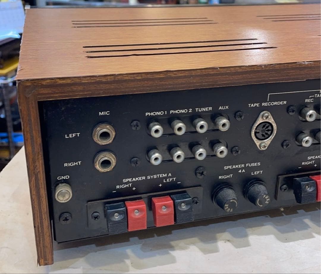 サンスイ AU-666 プリメイン アンプ シルバー 動作品