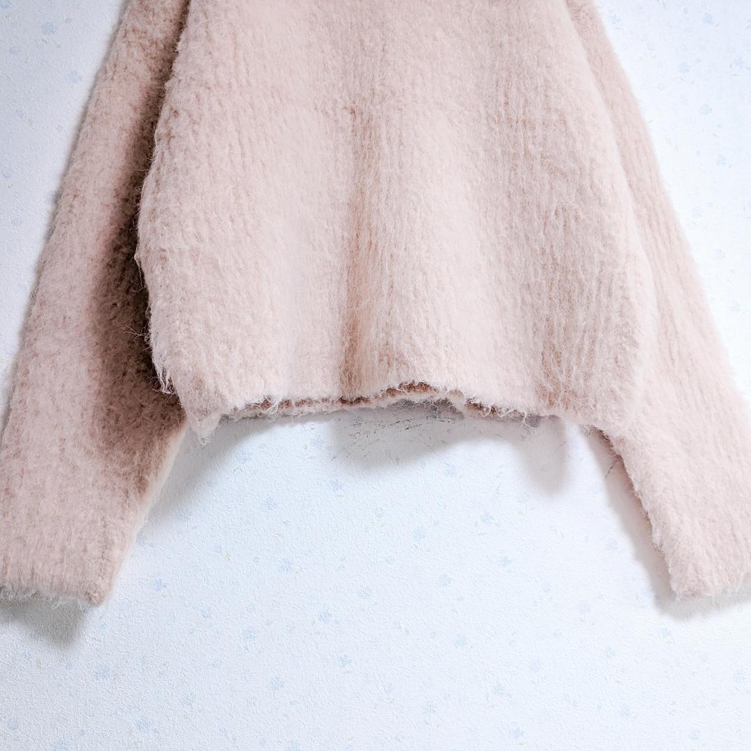 まりっぺ様Whim Gazette ミックスヤーンクルーネックニットプルオーバー