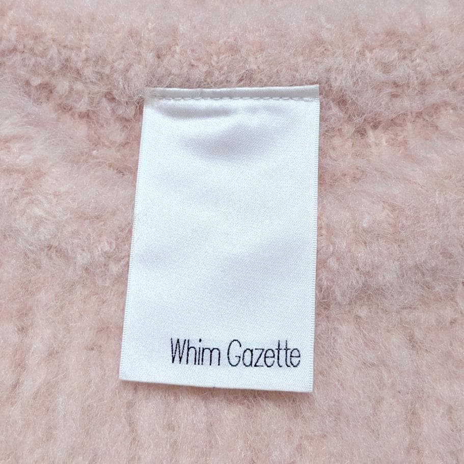 まりっぺ様Whim Gazette ミックスヤーンクルーネックニットプルオーバー