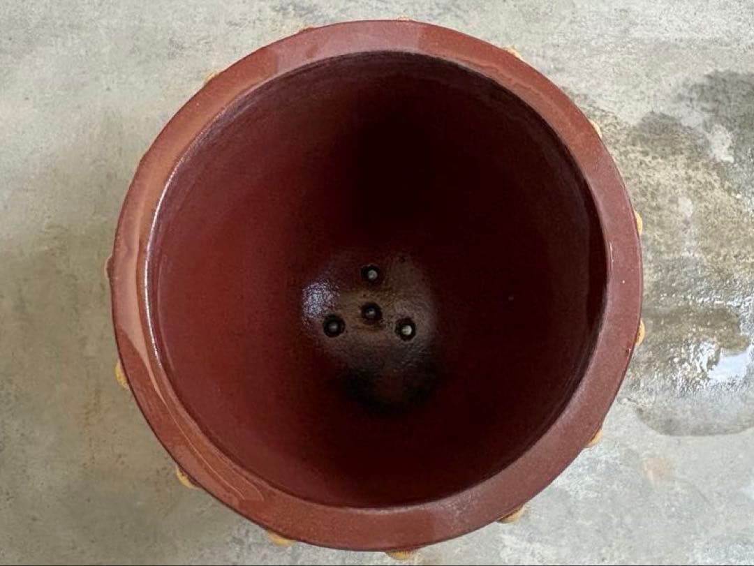 盆栽鉢2点セット！中国鉢　刻印入り　盆栽　中国宜興