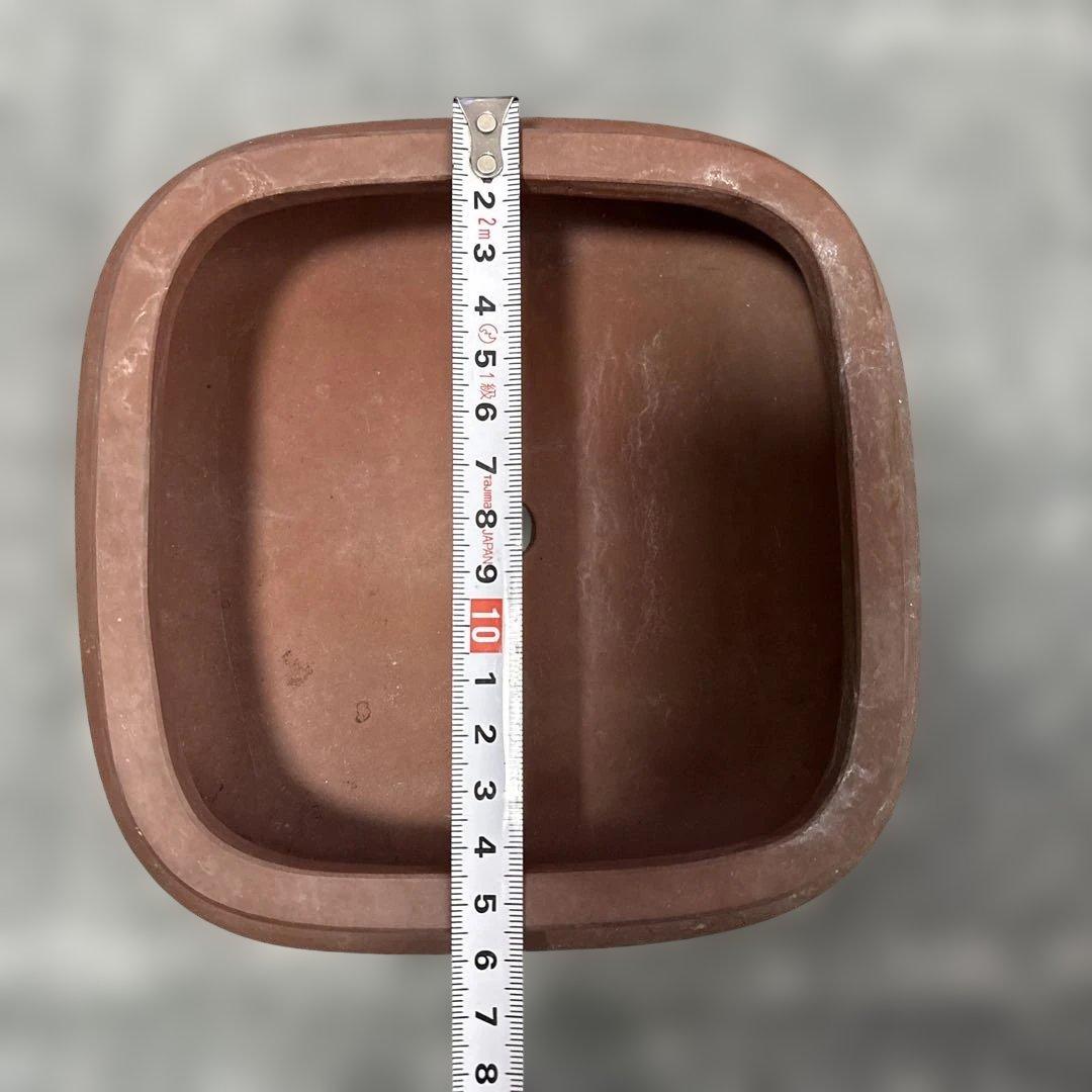 盆栽鉢2点セット！中国鉢　刻印入り　盆栽　中国宜興