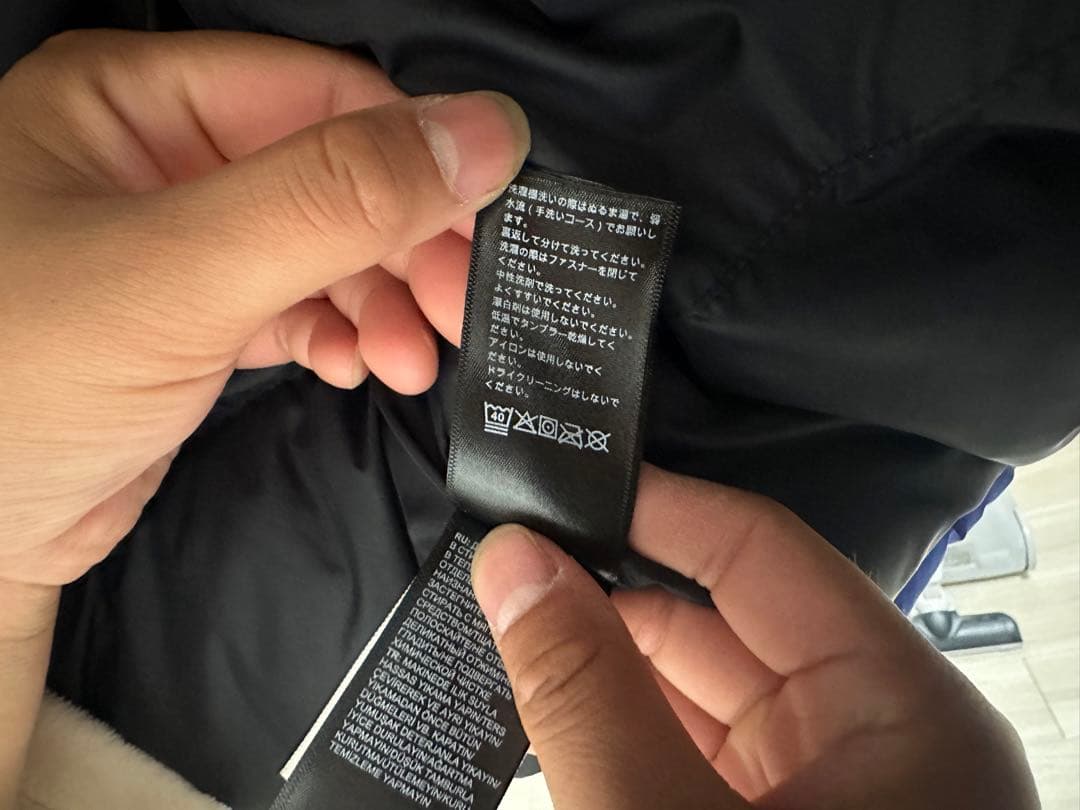 THE NORTH FACE ダウンベスト 青/黒