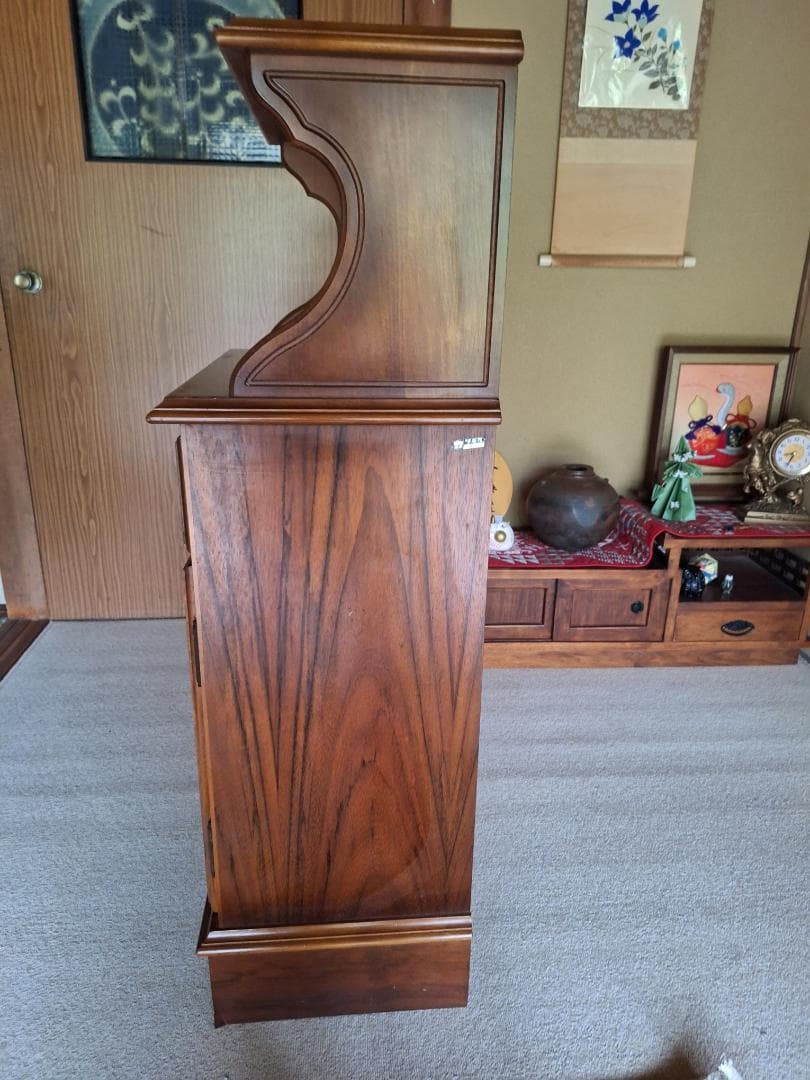 美品！karimoku カリモク コロニアル 電話台 花台 リビング収納