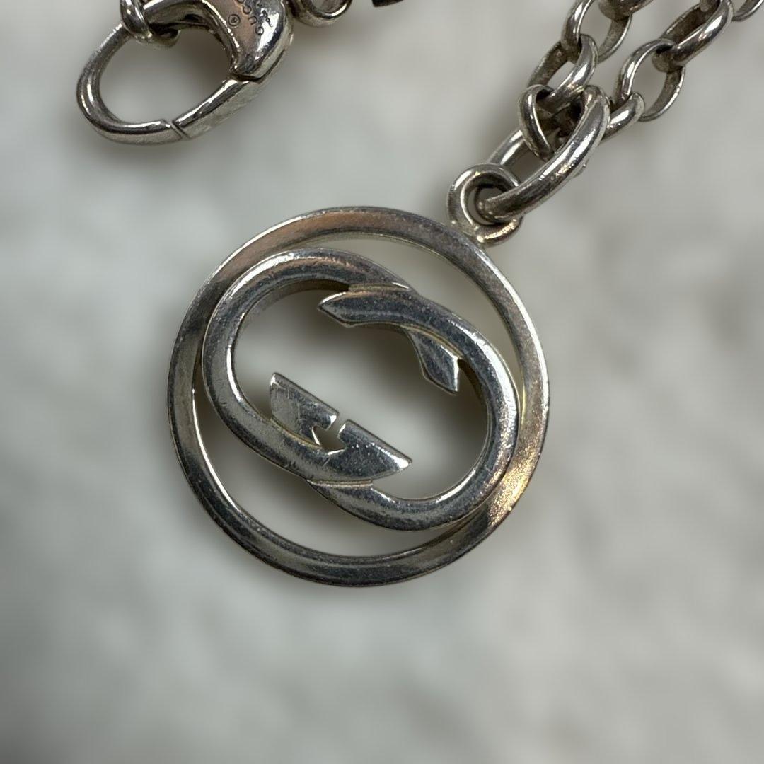 グッチGUCCI インターロッキングトップ　シルバー925ネックレス