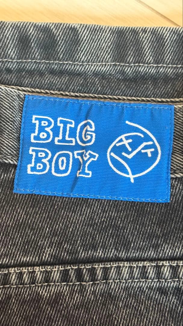 BIG BOY ダークグレー ワイドパンツ