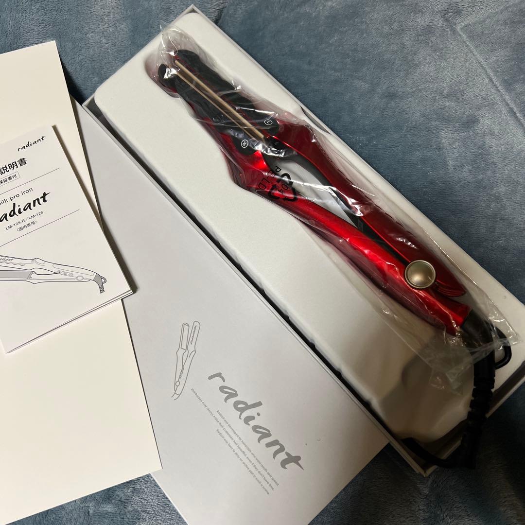 radiant ストレートヘアアイロン レッド 28mm