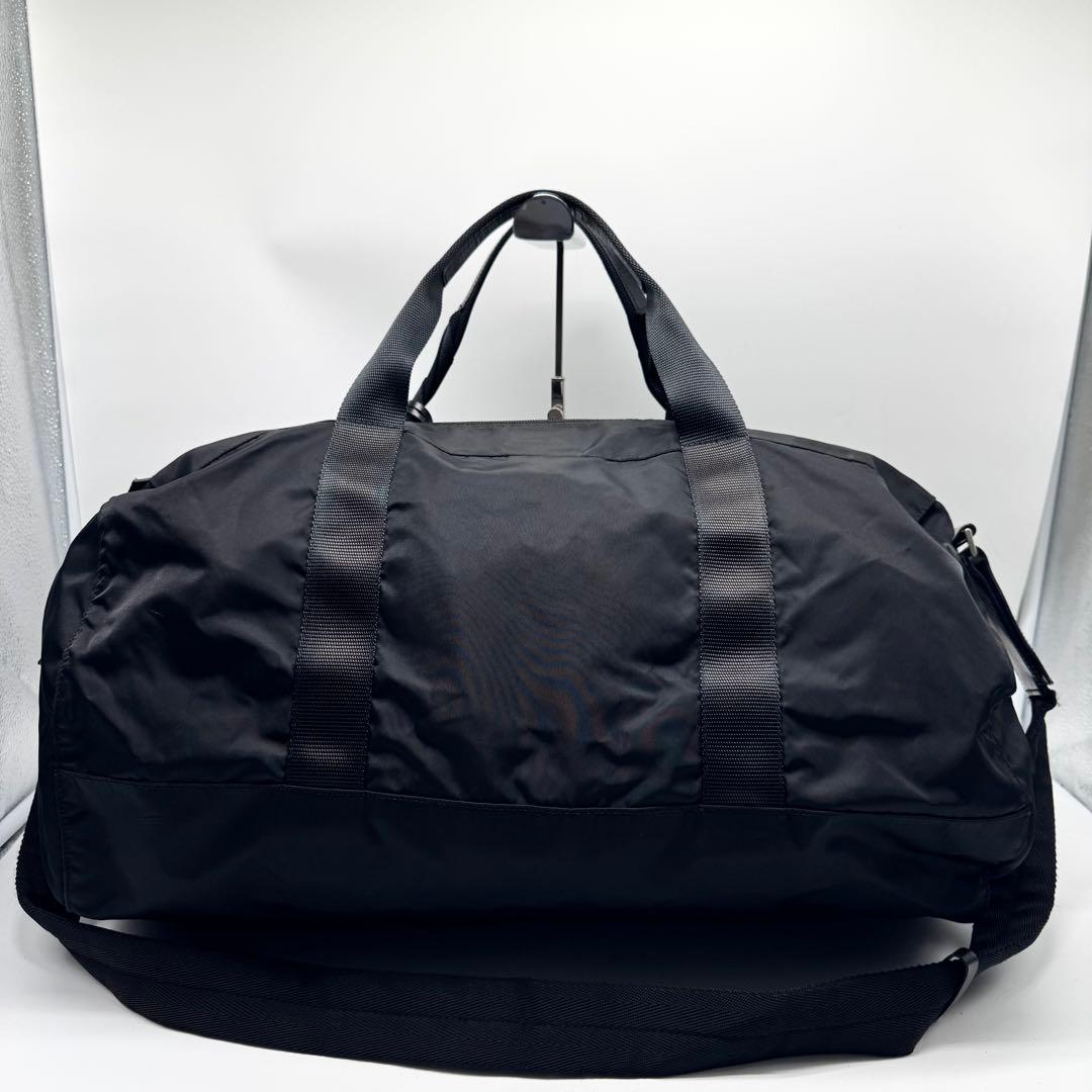 【極上美品】プラダ 2way ボストンバッグ レザー 南京錠 鍵付き ナイロン