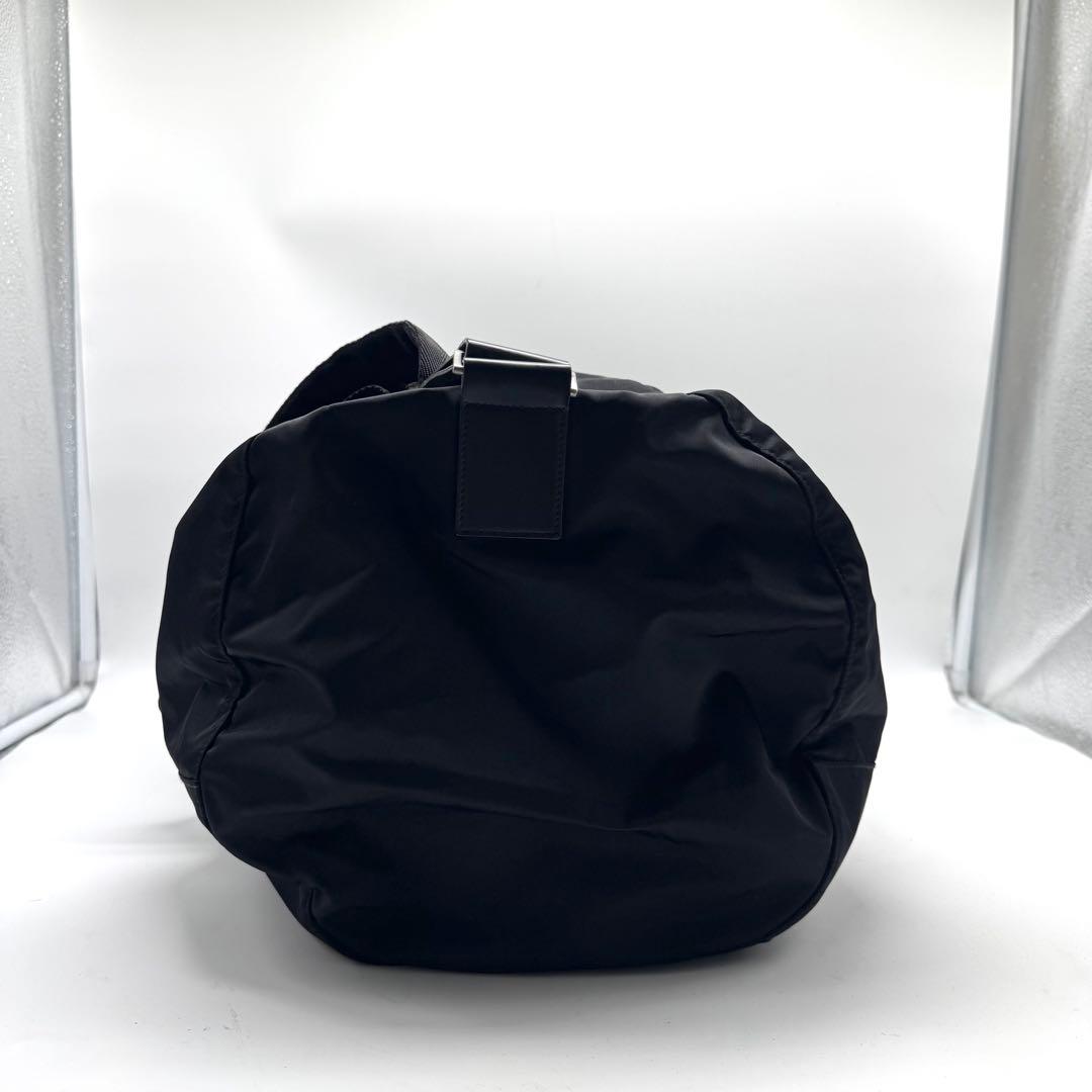 【極上美品】プラダ 2way ボストンバッグ レザー 南京錠 鍵付き ナイロン